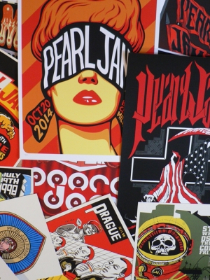 Pearl Jam: 100 Konzertplakate auf der Reeperbahn
