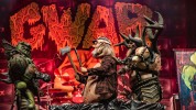 Monster-Invasion auf dem Heiligen Acker: GWAR lieferten ein Spektakel mit Dauerduschen aus Kunstblut ab., Wacken 2022 | © laut.de (Fotograf: Désirée Pezzetta)