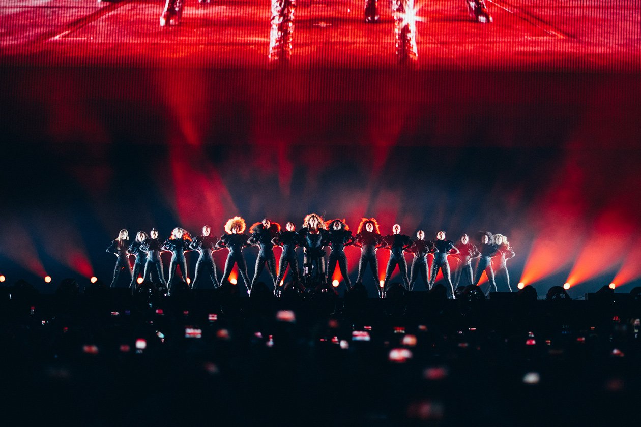 Auf "Formation World"-Tour gastierte Beyoncé auch in Deutschland. – In Mannschaftsstärke nach Frankfurt.
