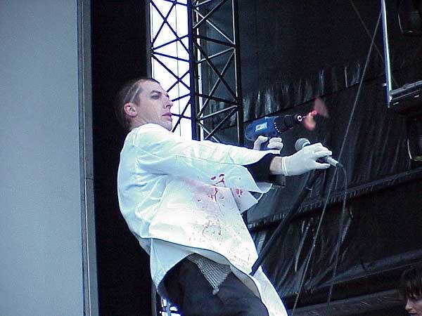 Fad Gadget im Vorprogramm von Depeche Mode, Hamburg 2001. – 