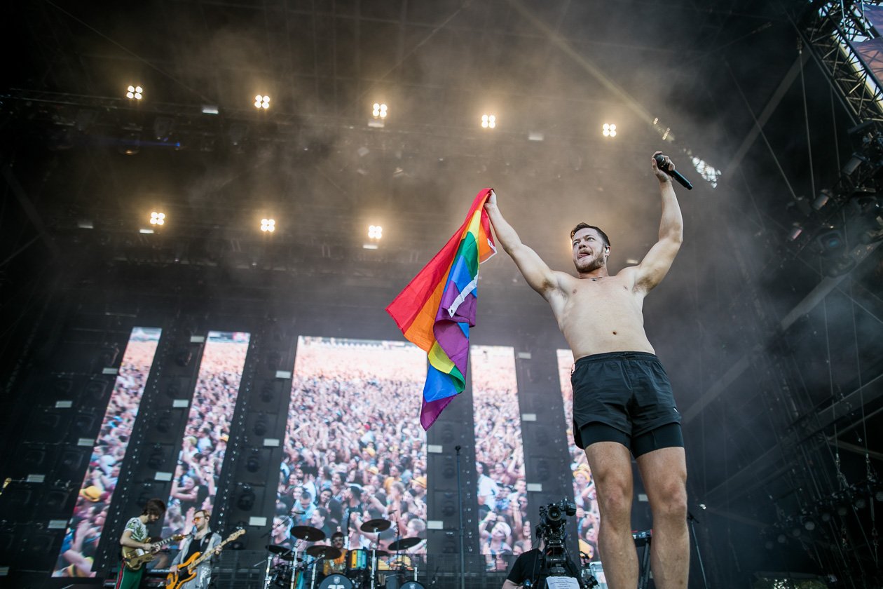 Casper, SXTN, Kraftwerk, Liam Gallagher, K.I.Z., David Guetta, The Weeknd etc. live im Berliner Olympiapark. – Dan Reynolds wirbt für Vielfalt und Toleranz. Richtig so!