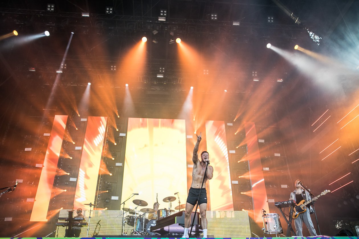 Casper, SXTN, Kraftwerk, Liam Gallagher, K.I.Z., David Guetta, The Weeknd etc. live im Berliner Olympiapark. – "Welcome To The New Age": Imagine Dragons.