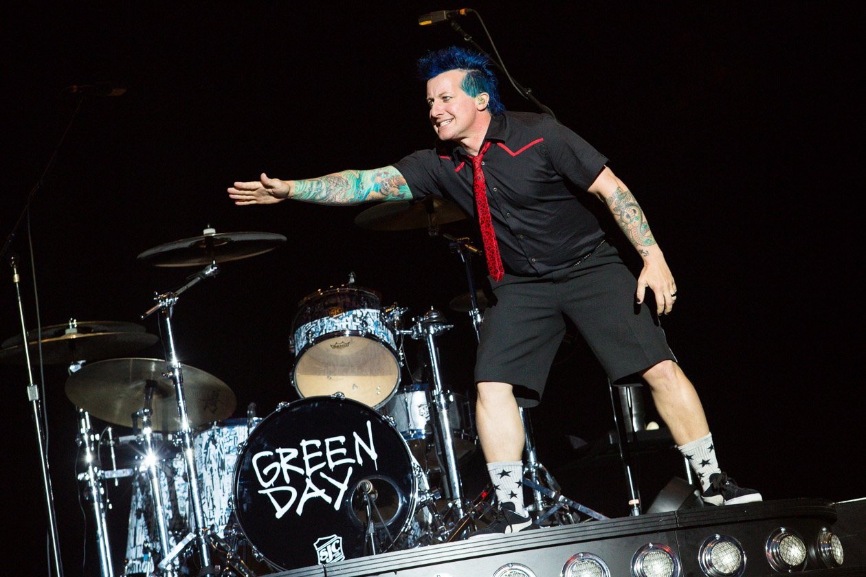 Green Day – Großes Besteck: Der Freitags-Headliner in Scheeßel. – Drummer Tré Cool.