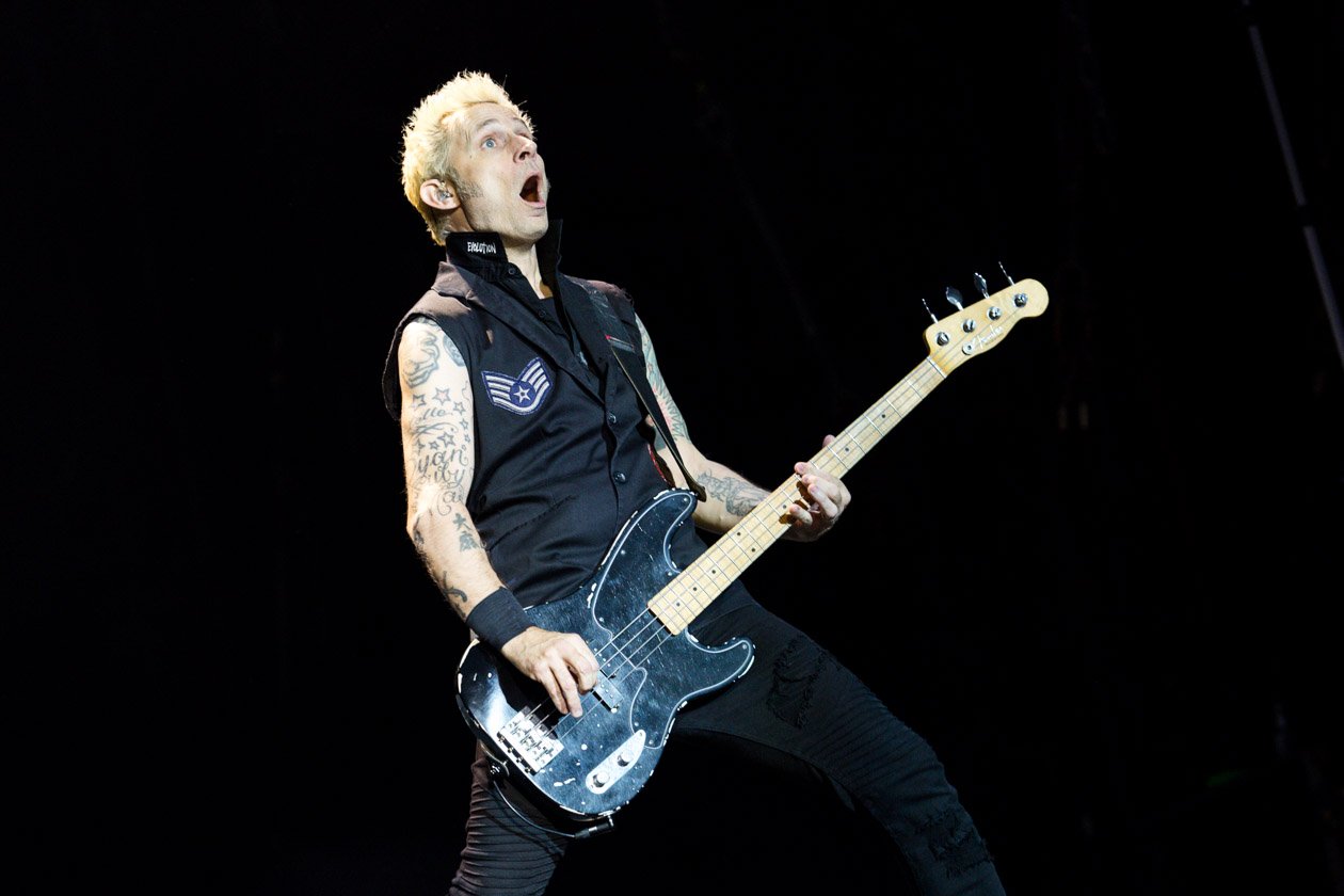 Green Day – Großes Besteck: Der Freitags-Headliner in Scheeßel. – Mike Dirnt.