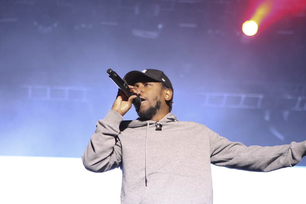 Kendrick Lamar – Der US-Hip Hopper der Stunde in St. Pölten. – Kendrick on stage.