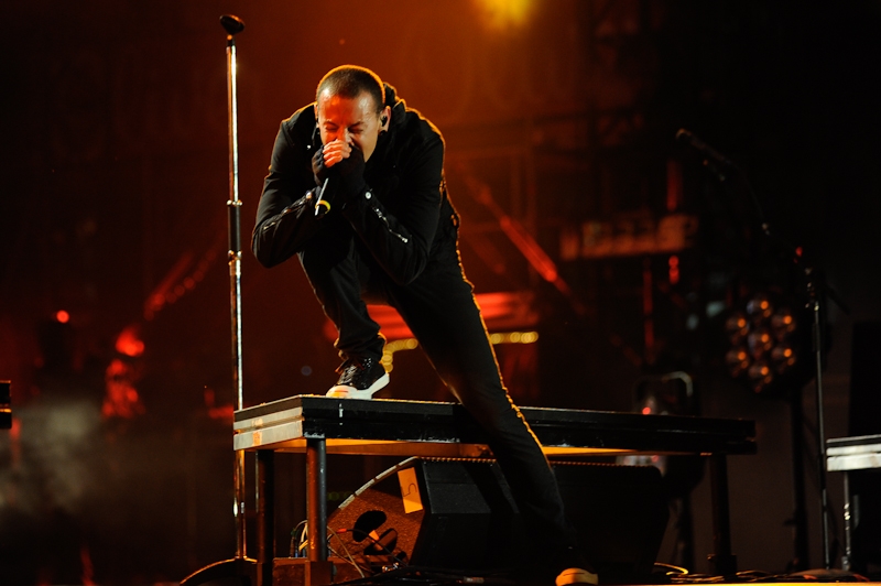 Linkin Park – Mit Deutschland-Flagge auf der Bühne. – Von L.A. nach Deutschland.