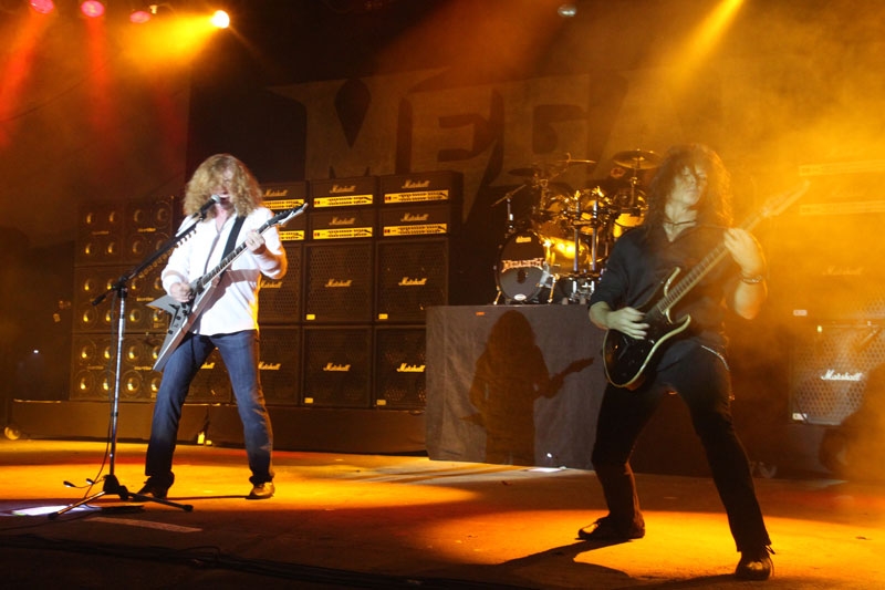 Mehr als Flüstern war nicht drin. – Megadeth