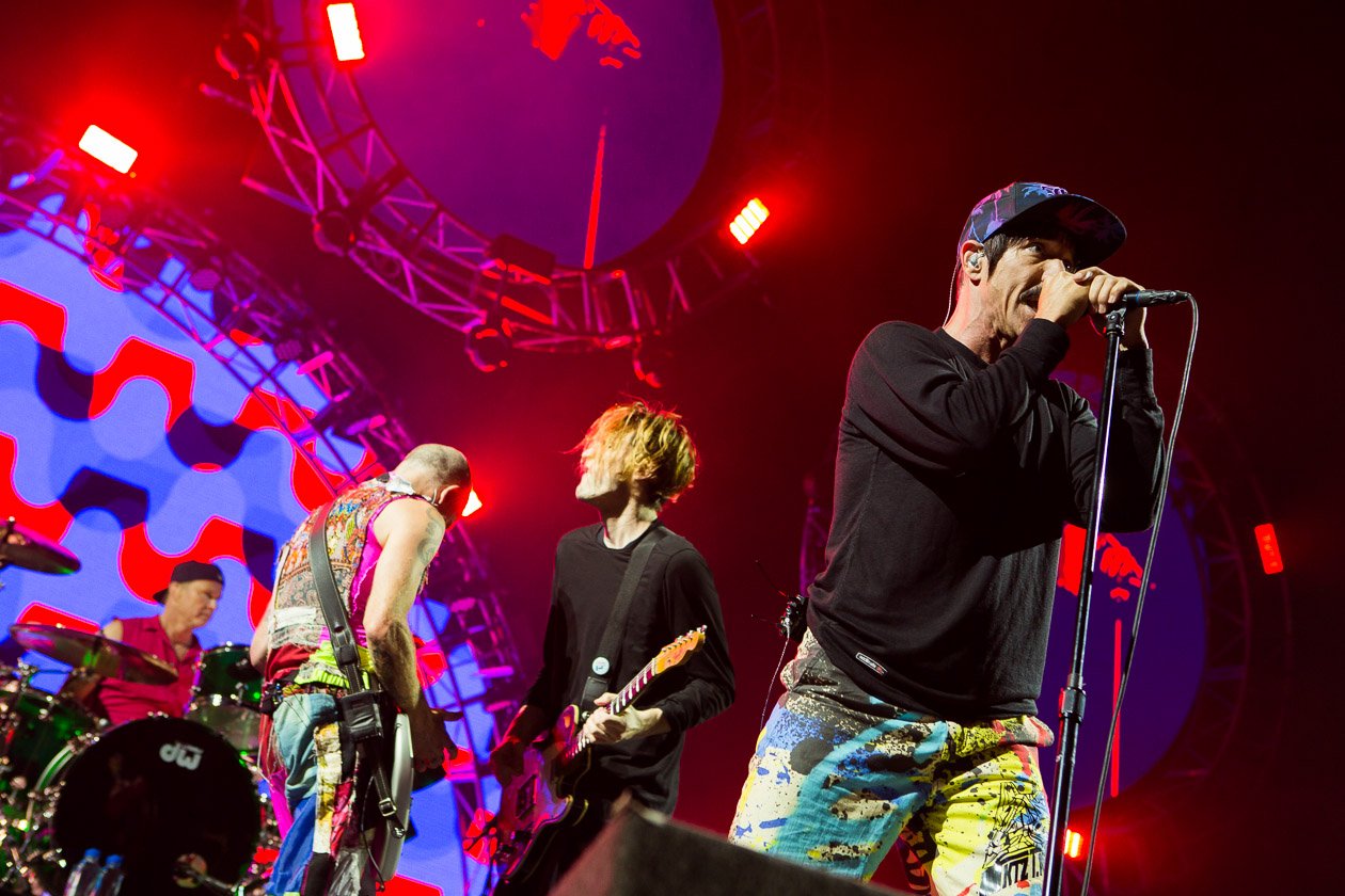 Headliner am Festivalsamstag. – Red Hot Chili Peppers.