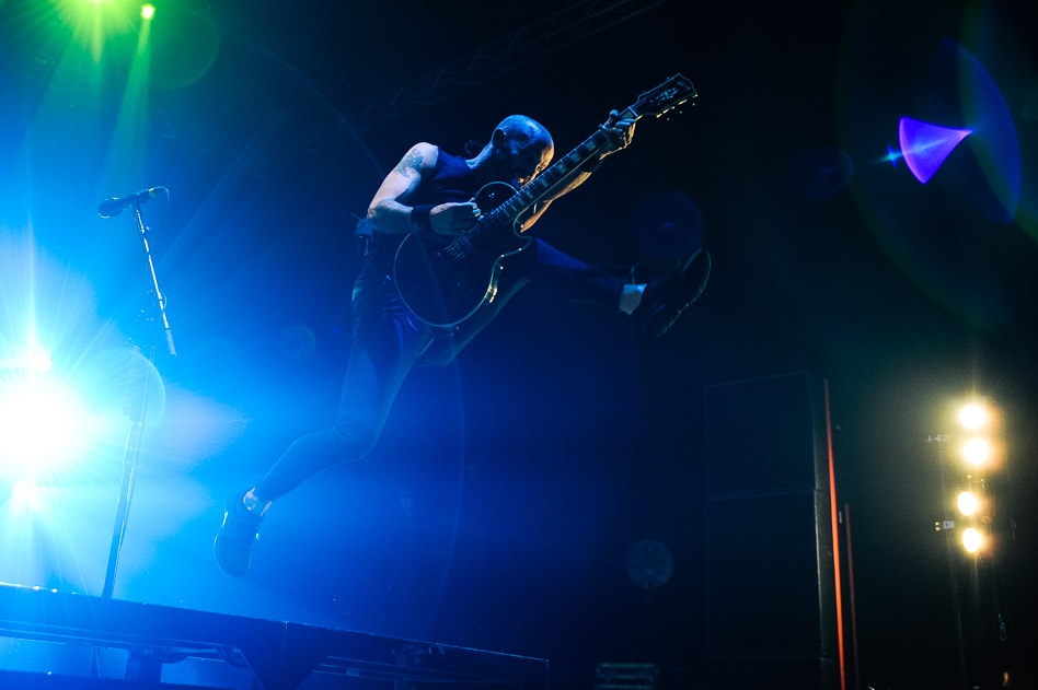 Rise Against – In der Eishalle Deutweg gings zur Sache. – Zach Blair.
