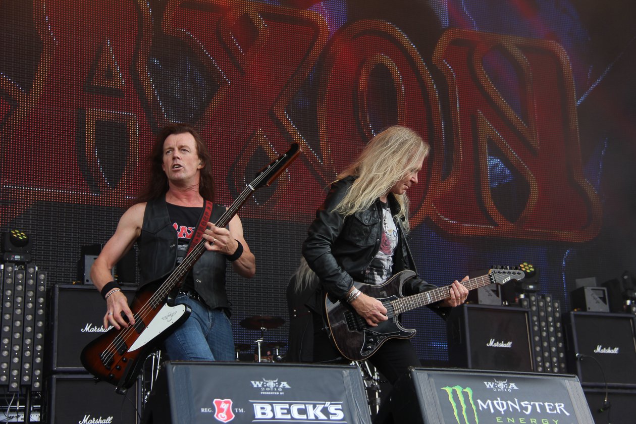 Saxon – Heavy Metal-Dinos bei der Arbeit. – Tim "Nibbs" Carter und Doug Scarratt.