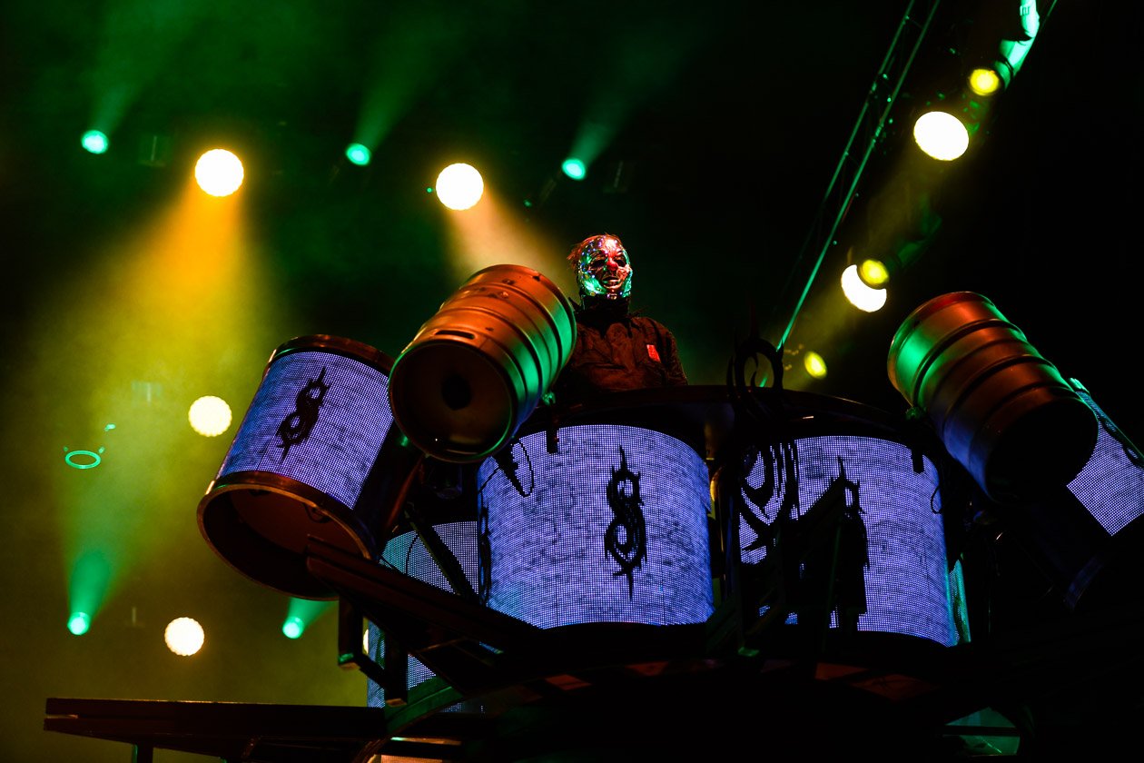 Corey Taylor und Co. machten sich bei ihrem Comeback am letzten Festivaltag die Hauptbühne untertan. – Slipknot.