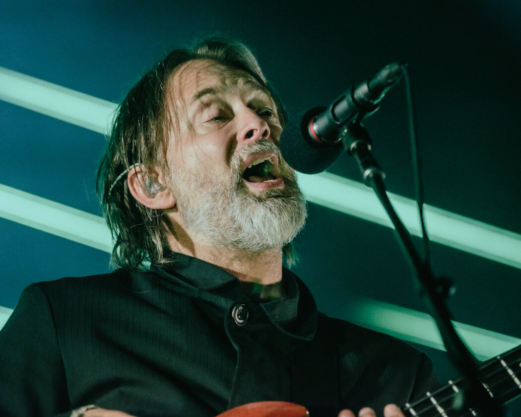 The Smile – Thom Yorke, Tom Skinner und Jonny Greenwodd: die hohe Kunst der Unterhaltungsmusik. – Thom Yorke.