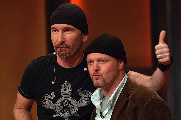 Im 30. Jahr ihrer Karriere besuchten U2 zum ersten Mal ein deutsches TV-Studio. – The Edge ...