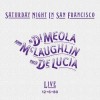 Al Di Meola, John McLaughlin & Paco De Lucía - Saturday Night In San Francisco: Album-Cover